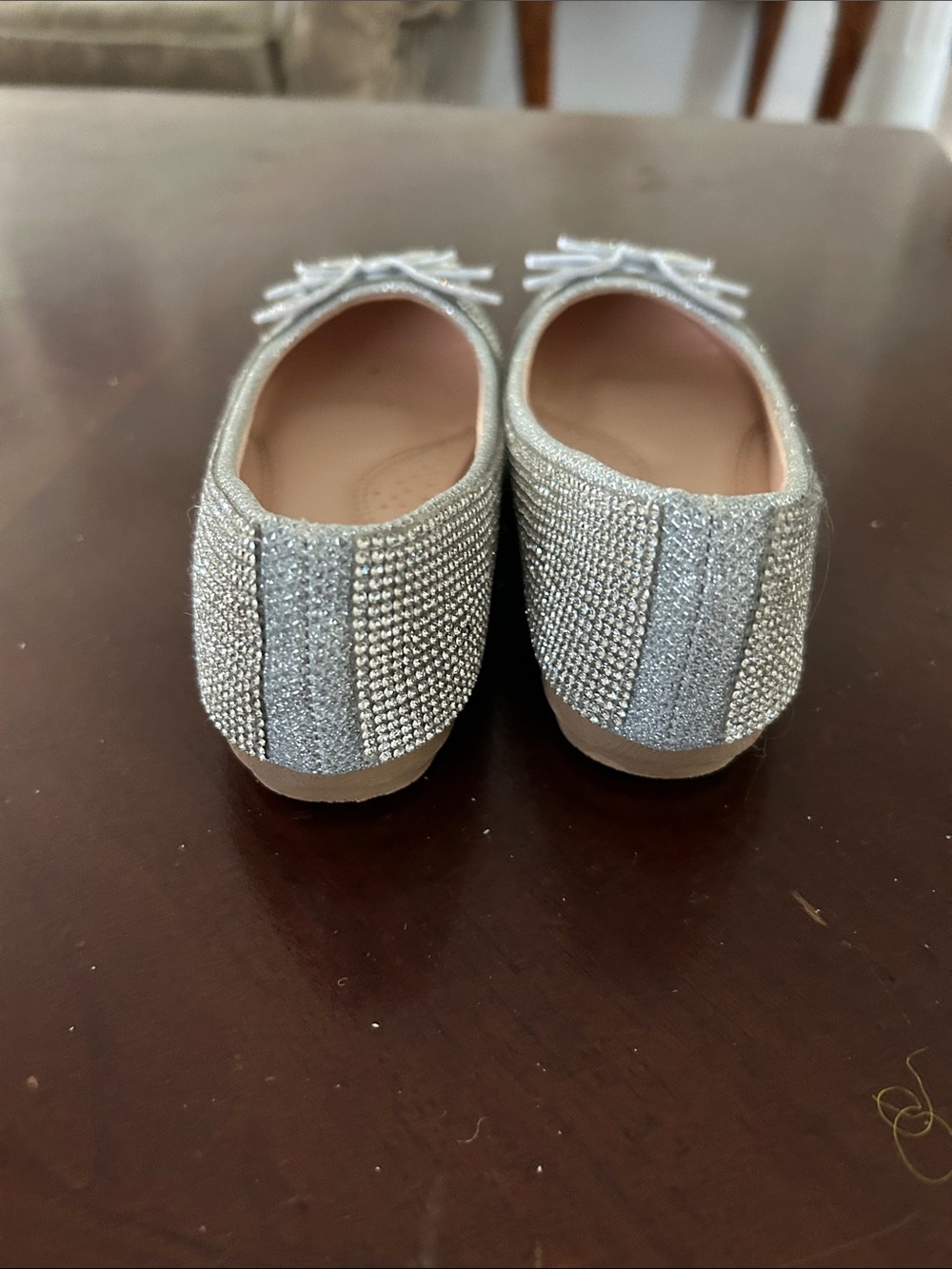 Link Silver Rhinestone Loafers with Tan Lining - Picture 6 of 6